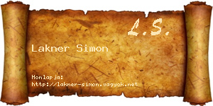 Lakner Simon névjegykártya